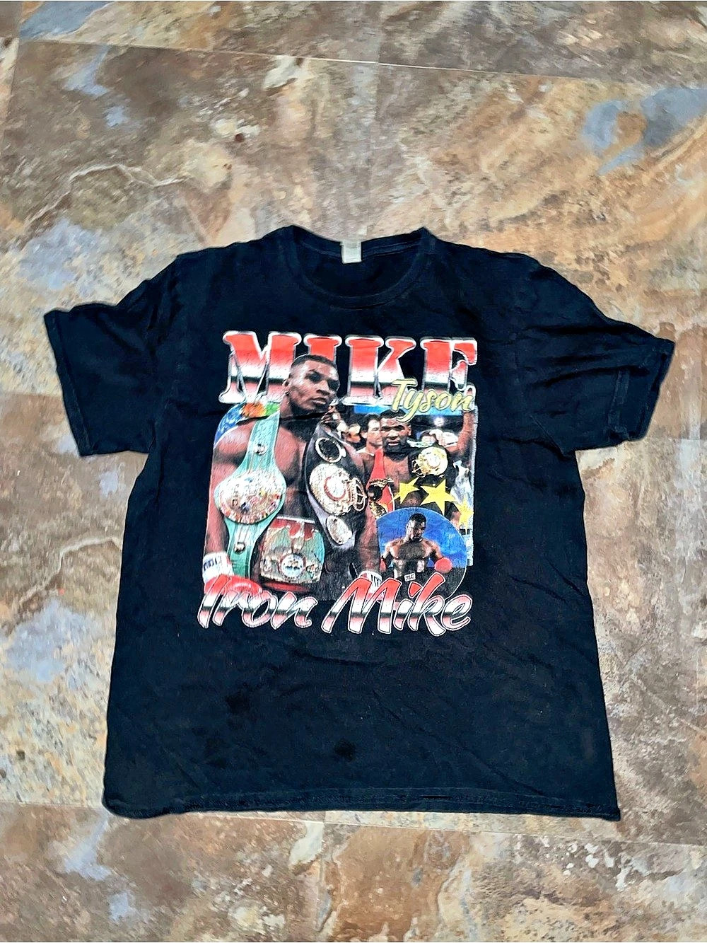 Gildan Mike Tyson Graphic Tee Black & Red Large 2010